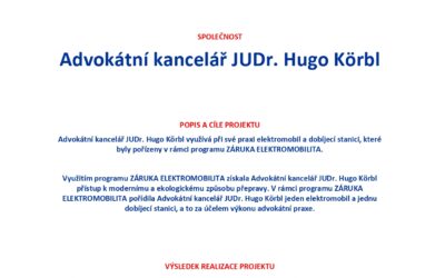 Zapojení do programu ZÁRUKA ELEKTROMOBILITA